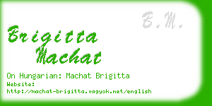 brigitta machat business card